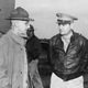 General Joseph Stilwell talks with Major General Curtis LeMay of the 20th Bomber command at a B-29 base somewhere in China in 1944. (US Army)